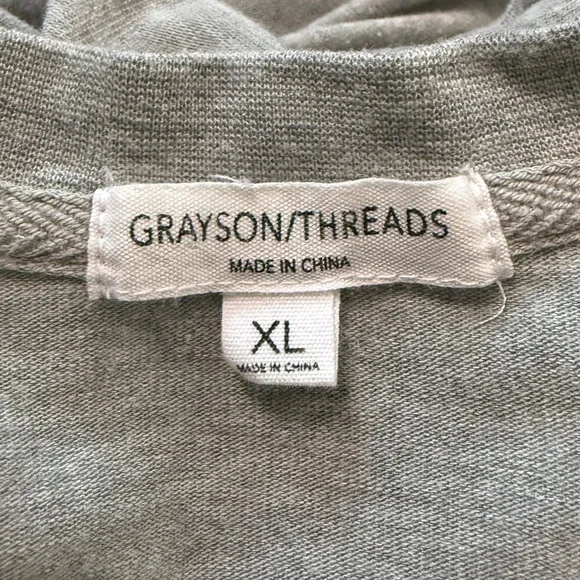 Grayson Threads Gray Crewneck Sweatshirt, Grateful, Size XL - Picture 9 of 11